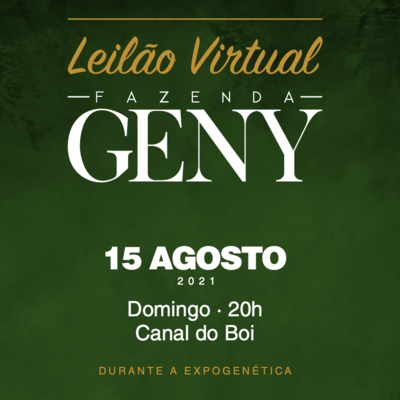 LEILÃO VIRTUAL FAZENDA GENY