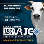 Banner - LEILÃO VIRTUAL 107 ANOS VRJC - DOADORAS & REPRODUTORES