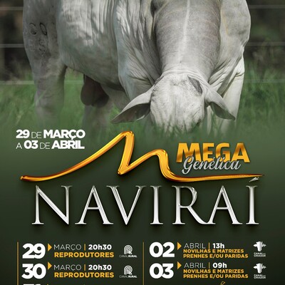 MEGA GENÉTICA NAVIRAÍ - 30 DE MARÇO