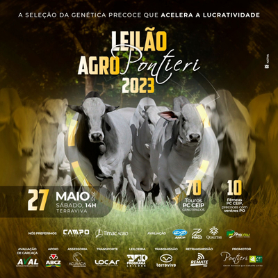 LEILÃO AGRO PONTIERI 2023 - 27/05/2023